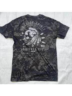 Howitzer MFG Warrior Spirit Graphic T-Shirt Camo Tactical Shooting Gym Large L